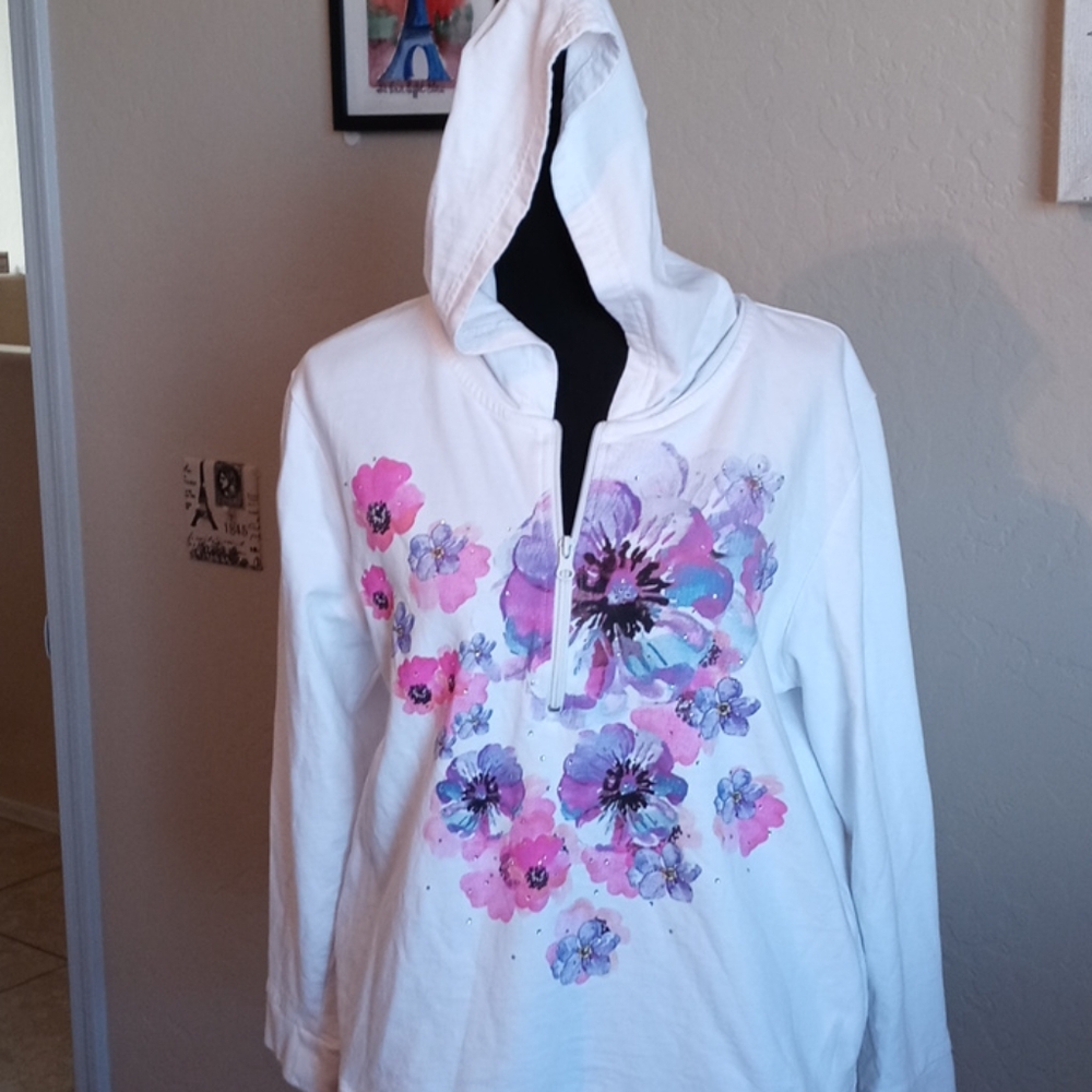 Boca Bay White Hooded Jacket